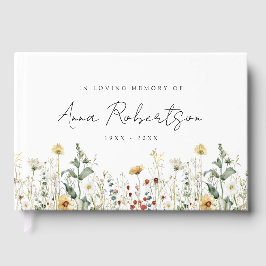 Sommerliche Wildblume im Liebesgedächtnisbeerden Gästebuch