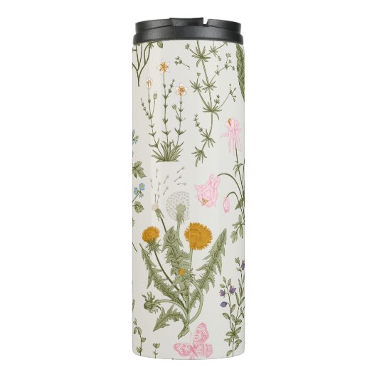 Sommerliche Wildblume Thermosbecher (Rückseite)