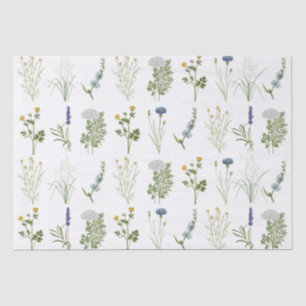 Sommerliche Wildblume Vintage Blumenwiese Dekoupag Seidenpapier