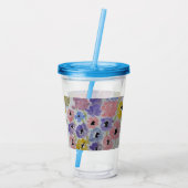 Sommerliche Wildblumen Acryltrinkbecher (Rückseite)