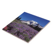 Sommerliche Wildblumen am Fuße des Berges Rainier, Fliese (Seite)