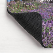 Sommerliche Wildblumen am Fuße des Berges Rainier, Mousepad (Ecke)
