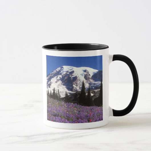 Sommerliche Wildblumen am Fuße des Rainiers, 2 Tasse (Rechts)