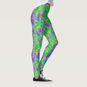 Sommerliche Wildblumen auf einem grünen Feld Leggings
