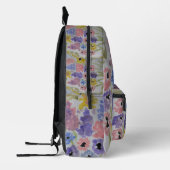 Sommerliche Wildblumen Bedruckter Rucksack (Links)
