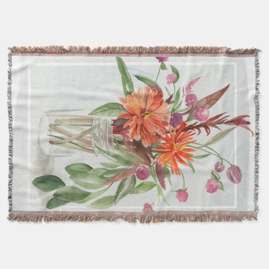 Sommerliche Wildblumen Decke (Vorderseite)