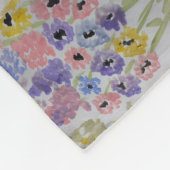 Sommerliche Wildblumen Fleecedecke (Ecke)