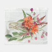 Sommerliche Wildblumen Fleecedecke (Vorderseite (Horizontal))