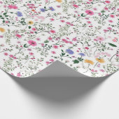 Sommerliche Wildblumen Geschenkpapier (Ecke)