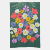 Sommerliche Wildblumen Geschirrtuch (Vertikal)