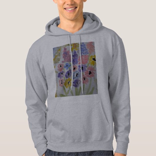 Sommerliche Wildblumen Hoodie (Vorderseite)