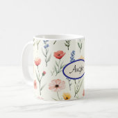 Sommerliche Wildblumen Kaffeetasse (Vorderseite Links)