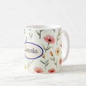 Sommerliche Wildblumen Kaffeetasse (VorderseiteRechts)