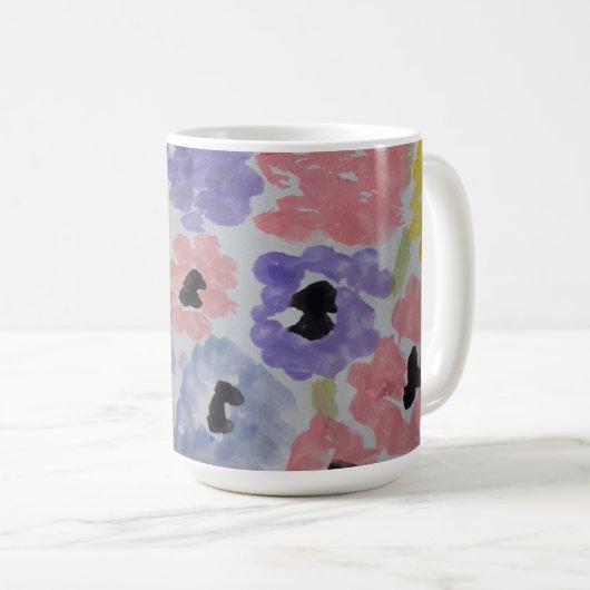 Sommerliche Wildblumen Kaffeetasse (VorderseiteRechts)