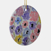 Sommerliche Wildblumen Keramik Dekoration (Rechts)