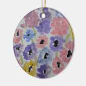 Sommerliche Wildblumen Keramik Dekoration (Links)