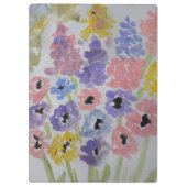 Sommerliche Wildblumen Klemmbrett (Rückseite)