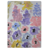 Sommerliche Wildblumen Klemmbrett (Rückseite)