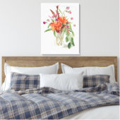 Sommerliche Wildblumen Leinwanddruck (Insitu (Schlafzimmer))