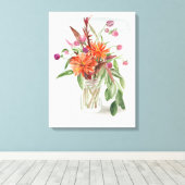 Sommerliche Wildblumen Leinwanddruck (Insitu (Holzboden))