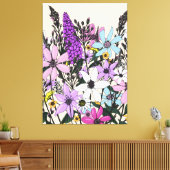Sommerliche Wildblumen Leinwanddruck (Insitu (Wohnzimmer))