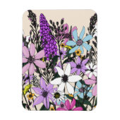 Sommerliche Wildblumen Magnet (Vertikal)