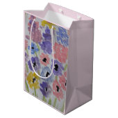 Sommerliche Wildblumen Mittlere Geschenktüte (Rückseite Schrägansicht)