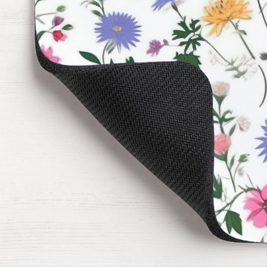 Sommerliche Wildblumen Mousepad (Ecke)