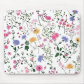 Sommerliche Wildblumen Mousepad (Vorne)