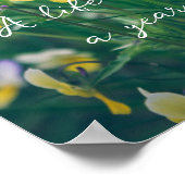 Sommerliche Wildblumen Poster (Ecke)