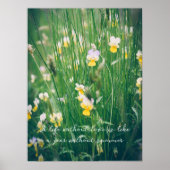 Sommerliche Wildblumen Poster (Vorne)