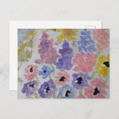 Sommerliche Wildblumen Postkarte (Vorne/Hinten)