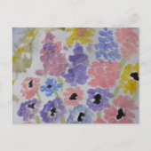 Sommerliche Wildblumen Postkarte (Vorderseite)