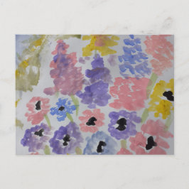 Sommerliche Wildblumen Postkarte