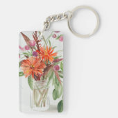 Sommerliche Wildblumen Schlüsselanhänger (Rückseite)