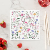 Sommerliche Wildblumen Serviette (Beispiel)