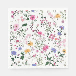 Sommerliche Wildblumen Serviette