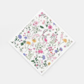 Sommerliche Wildblumen Serviette (Ecke)