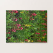 Sommerliche Wildblumen sorgen für einen farbenfroh Puzzle (Horizontal)