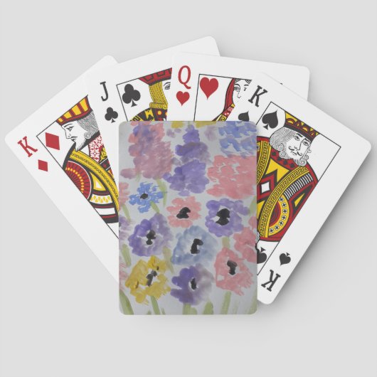 Sommerliche Wildblumen Spielkarten (Rückseite)