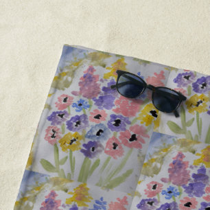 Sommerliche Wildblumen Strandtuch