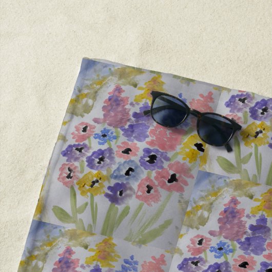 Sommerliche Wildblumen Strandtuch (Beispiel)