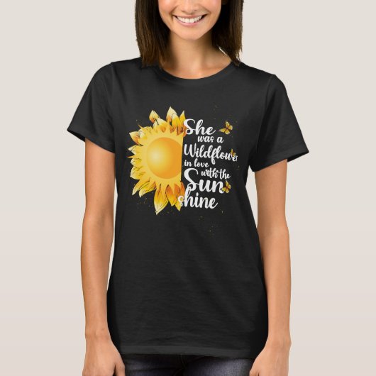 Sommerliche Wildblumen und Sonnenschein T-Shirt (Vorderseite)
