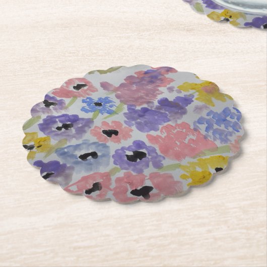 Sommerliche Wildblumen Untersetzer (angewinkelt)