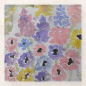 Sommerliche Wildblumen Untersetzer (Vorderseite)