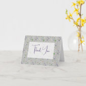 Sommerliche Wildblumen Vielen Dank Karte (Gelbe Blume)