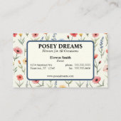 Sommerliche Wildblumen Visitenkarte (Vorderseite)