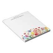 Sommerliche Wildblumen vom Schreibtisch Notizblock (angewinkelt)