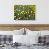 Sommerliche Wildblumen von Loch Ness Leinwanddruck (Insitu (Schlafzimmer))