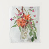 Sommerliche Wildblumen Wandteppich (Vorderseite)